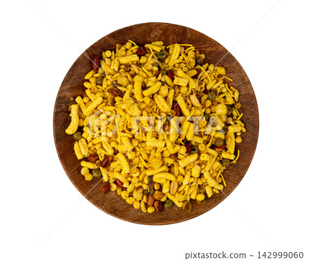 Khatta meetha namkeen textured background 142999060