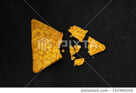 Tortilla chips, mexican nacho snack Tortilla chips, mexican nacho snack 142999269