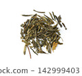 Green tea leaves macro texture 142999403