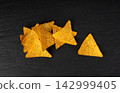 Tortilla chips, mexican nacho snack 142999405