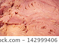 Canned Tuna Close Up, Albacore Fish Chunks in Open Tin Can 142999406