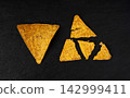 Tortilla chips, mexican nacho snack 142999411