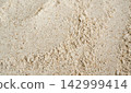 Wheat flour powder textured background, spelt grain dust pattern 142999414