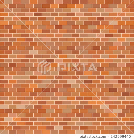 Brick wall seamless pattern, red ceramic stone tile, brown brickwall vector illustration Brick wall seamless pattern, red ceramic stone tile, brown brickwall vector illustration 142999440