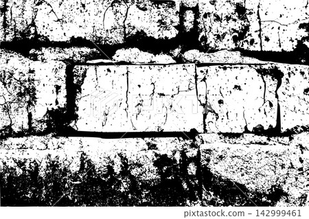 Brick wall grunge pattern, grey ceramic stone tile, black and white brickwall Brick wall grunge pattern, grey ceramic stone tile, black and white brickwall 142999461