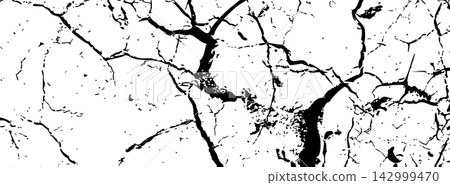 Grunge crack textured pattern, broken concrete wall background Grunge crack textured pattern, broken concrete wall background 142999470