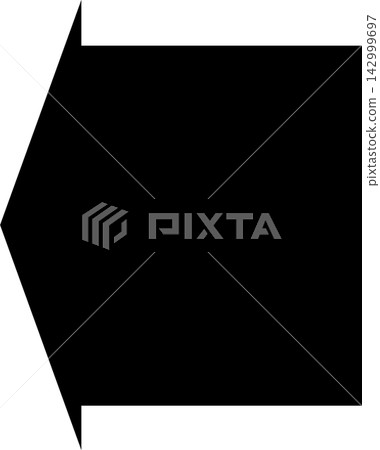 Illustration of a thick arrow Illustration of a thick arrow 142999697