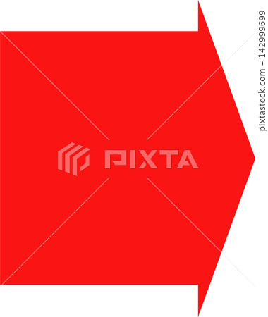 Illustration of a thick arrow Illustration of a thick arrow 142999699