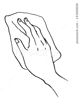 Line drawing illustration, sketch, simple illustration, wiping clean Line drawing illustration, sketch, simple illustration, wiping clean 143000699