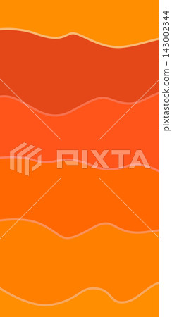 Colorful wavy patterns fill the space with shades of orange and red. The lines create a smooth flow across the surface Colorful wavy patterns fill the space with shades of orange and red. The lines create a smooth flow across the surface 143002344