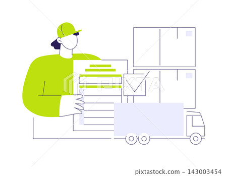 Customs declaration abstract concept vector illustration. Customs declaration abstract concept vector illustration. 143003454