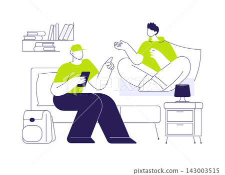 Leisure time isolated cartoon vector illustrations. 143003515