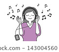 Woman listening to music 3 143004560