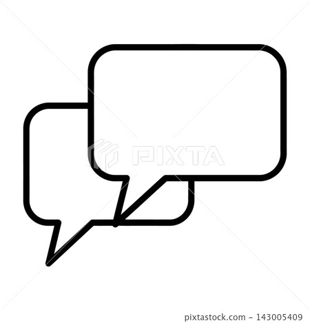 Speech bubbles icon for comments and dialogue Speech bubbles icon for comments and dialogue 143005409