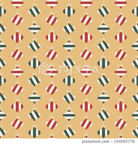 abstract geometric christmas bauble seamless pattern red and green vintage vector background flat design abstract geometric christmas bauble seamless pattern red and green vintage vector background flat design 143005776