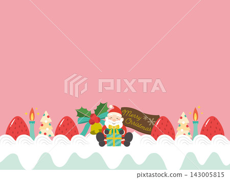 Santa Claus and Christmas cake frame Santa Claus and Christmas cake frame 143005815