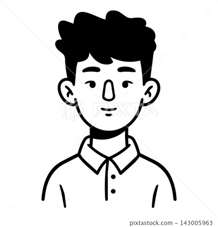 Happy young man avatar representing diverse people portraits Happy young man avatar representing diverse people portraits 143005963