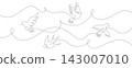 Vector doodle continuous one line art drawing of white flying dove 143007010