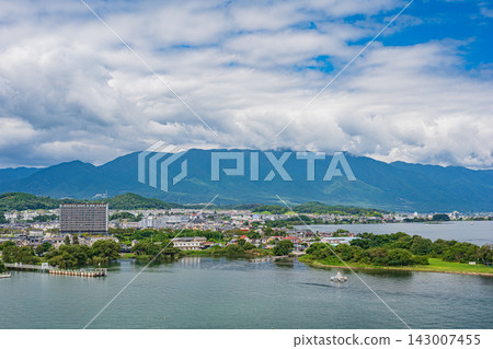 琵琶湖景色：從琵琶湖橋上眺望，滋賀縣大津市 143007455