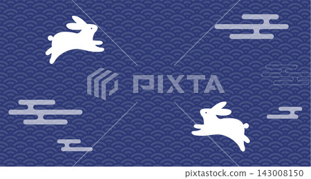 Mid-Autumn Festival: Illustration of a rabbit enjoying the moon - Fifteenth Night Mid-Autumn Festival: Illustration of a rabbit enjoying the moon - Fifteenth Night 143008150