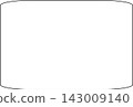 A simple black square frame with slightly rounded corners, monochrome. 143009140