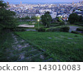 A park with a panoramic view of the city. A park with a panoramic view of the city. 143010083