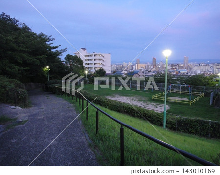 一個可以俯瞰城市全景的公園。 143010169