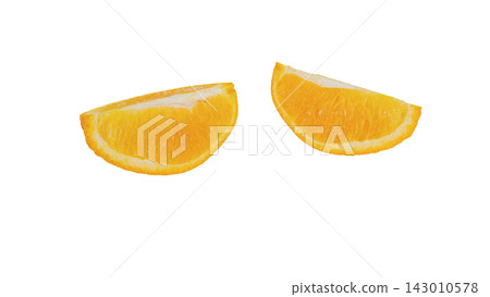 Orange cut surface, transparent background, macro Orange cut surface, transparent background, macro 143010578
