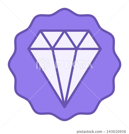 Colored Value Icon. Vector Icon of Valuable Diamond. Professional, Valuable Employee, Thinking Ideas. Business and Management Concept Colored Value Icon. Vector Icon of Valuable Diamond. Professional, Valuable Employee, Thinking Ideas. Business and Management Concept 143010938