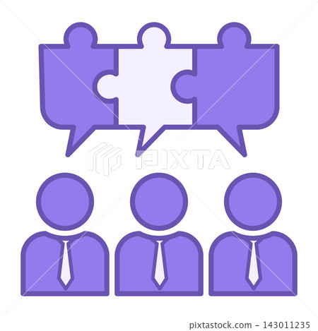 Team Building Color Icon. Vector Icon of People Working in a Team. Unity and Teamwork. Workshop Concept Team Building Color Icon. Vector Icon of People Working in a Team. Unity and Teamwork. Workshop Concept 143011235