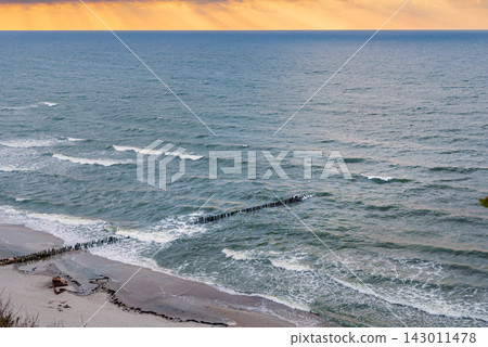 Donskoye beach of Baltic Sea. Kaliningrad region, Russia Donskoye beach of Baltic Sea. Kaliningrad region, Russia 143011478