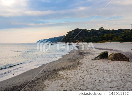 Filinskaya Bay of the Baltic Sea near Svetlogorsk. Kaliningrad region, Russia Filinskaya Bay of the Baltic Sea near Svetlogorsk. Kaliningrad region, Russia 143011532