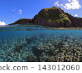A half-submerged landscape at Cape Maeda, Onna Village, Okinawa Prefecture. 143012060