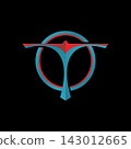 Futuristic letter T monogram icon for esports automotive to security force agency, gaming, modern technology, security, auto, and corporate identity. 143012665