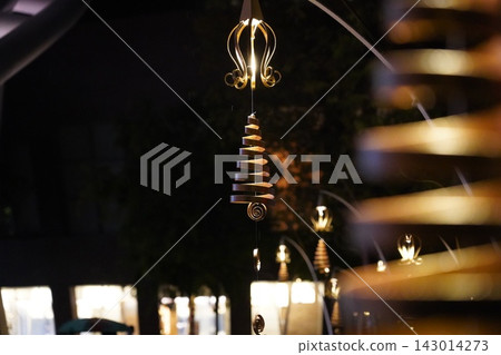 Elegant Spiral Lights Illuminate the Dark Night Elegant Spiral Lights Illuminate the Dark Night 143014273