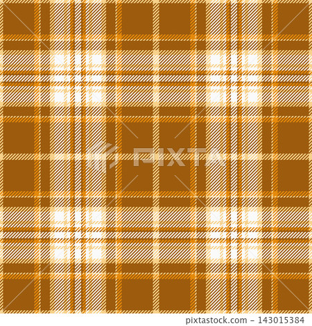 Fancy tartan textile vector, long texture seamless plaid. Store background fabric pattern check in orange and white colors. Fancy tartan textile vector, long texture seamless plaid. Store background fabric pattern check in orange and white colors. 143015384