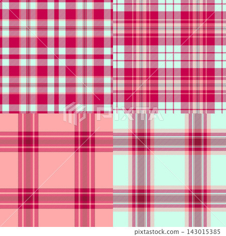 Festive plaid pattern bundle designed for invitations. Tartan backgrounds add seasonal mood to messages. Vector output remains refined. Festive plaid pattern bundle designed for invitations. Tartan backgrounds add seasonal mood to messages. Vector output remains refined. 143015385