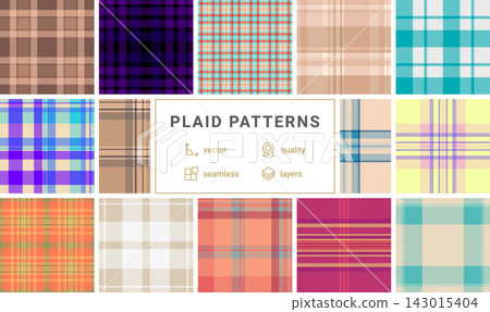 Plaid set built for social media visuals. Birthday tartan backgrounds enhance posts, ads, and event promotion. Vector flexibility fits formats. Plaid set built for social media visuals. Birthday tartan backgrounds enhance posts, ads, and event promotion. Vector flexibility fits formats. 143015404