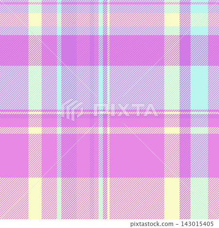 Shabby plaid textile background, screen vector seamless pattern. Autumn tartan texture fabric check in light and magenta colors. Shabby plaid textile background, screen vector seamless pattern. Autumn tartan texture fabric check in light and magenta colors. 143015405