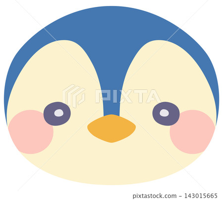 簡單可愛的企鵝插畫(向量素材) 簡單可愛的企鵝插畫(向量素材) 143015665