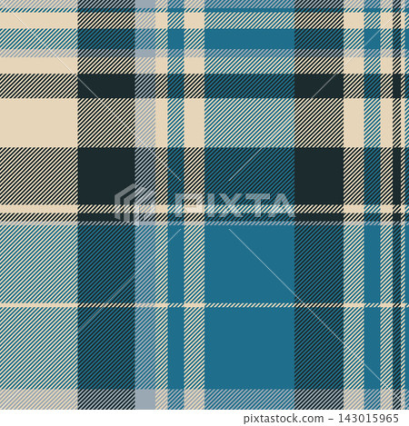 20s plaid pattern seamless, mens shirt fabric check tartan. Repeat vector texture textile background in cyan and light colors. 20s plaid pattern seamless, mens shirt fabric check tartan. Repeat vector texture textile background in cyan and light colors. 143015965