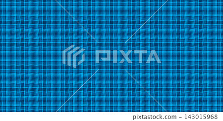 Glen textile vector texture, quilted fabric tartan pattern. 1960s background seamless check plaid in cyan and bright colors. Glen textile vector texture, quilted fabric tartan pattern. 1960s background seamless check plaid in cyan and bright colors. 143015968