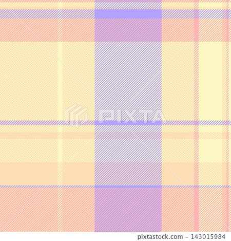 Colour fabric texture plaid, present background pattern vector. English seamless textile tartan check in light and peach puff colors. Colour fabric texture plaid, present background pattern vector. English seamless textile tartan check in light and peach puff colors. 143015984