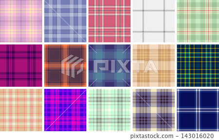 Plaid bundle perfect for contemporary digital backgrounds and wallpapers. Vector designs enhance phone screens, desktops, apps, websites, and social media. Plaid bundle perfect for contemporary digital backgrounds and wallpapers. Vector designs enhance phone screens, desktops, apps, websites, and social media. 143016020