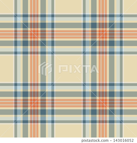 Infant texture vector tartan, scarf plaid seamless check. Interior background pattern textile fabric in light and orange colors. 143016052