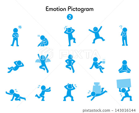 Stick figure pictogram Emotion 2 Stick figure pictogram Emotion 2 143016144