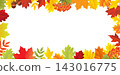 Autumn Banner And Autumn Leaves Border Vector Illustration 143016775