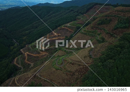 Aerial photographs of logging sites and forests in Hitoyoshi City, Kumamoto Prefecture. Aerial photographs of logging sites and forests in Hitoyoshi City, Kumamoto Prefecture. 143016965