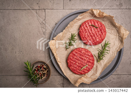 Raw steak burgers Raw steak burgers 143017442