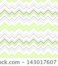 Vector abstract seamless triangular geometric pattern with green and grey colored stripes on the white background 143017607